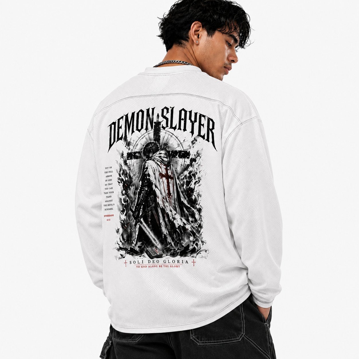 Demon slayer - Long-Sleeve, Polyester Jersey.